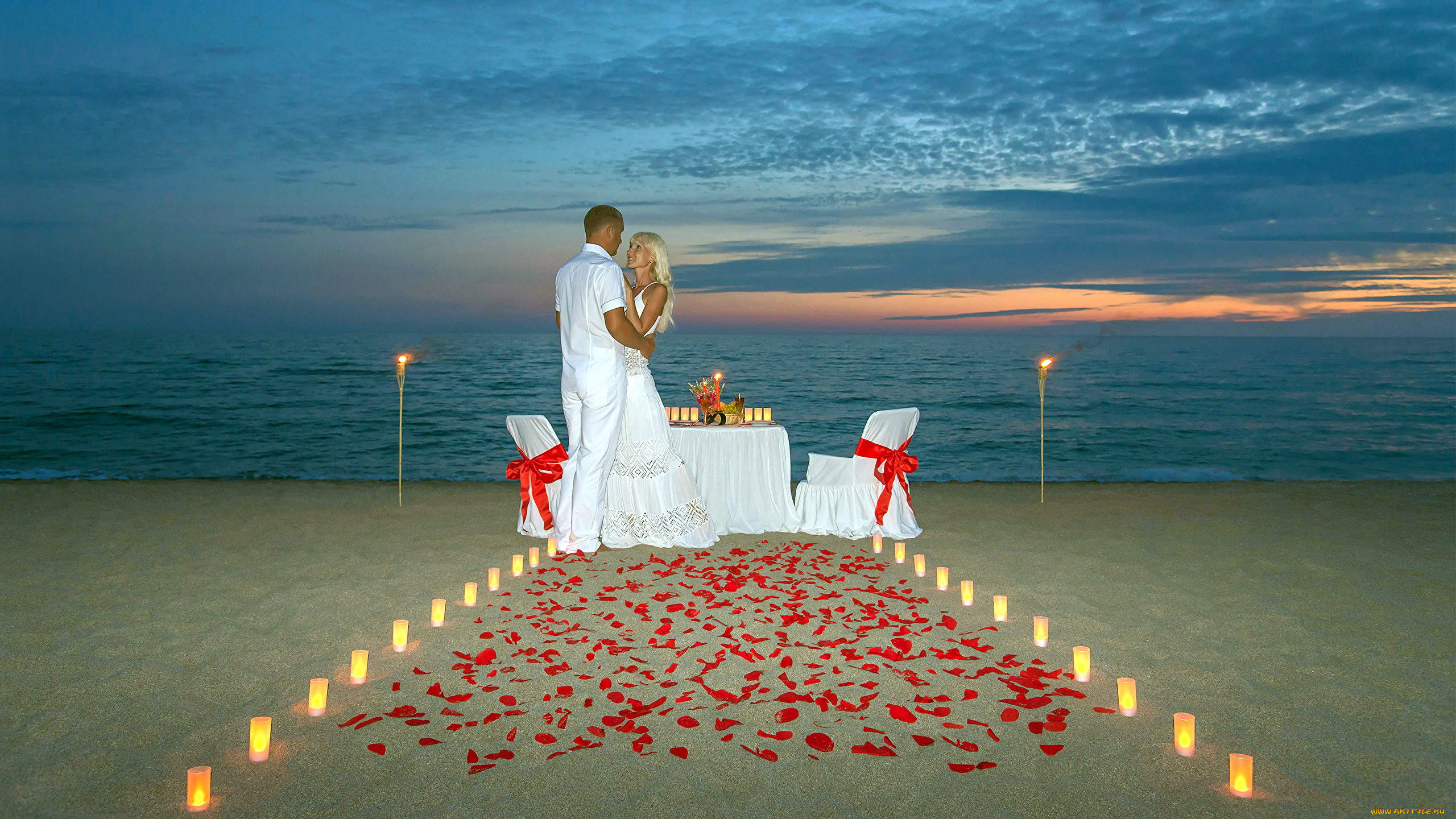 Романтика на берегу океана